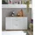 HBZ Sideboard 135 x 86 x 38 cm Weiß / Eiche Artisan