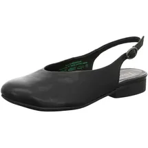 THINK! Damen, GUAD2 chromfrei gegerbte nachhaltige Halbschuhe, schwarz | Gr.: 37