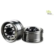 Thicon Models Felgen 1:14 Edelstahl Euro-Optik Silber