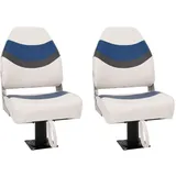 vidaXL Bootssitze mit Podest 2 Stk. 360° Drehbar
