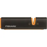 Fiskars Axt- und Messerschärfer, Keramik- Schleifkopf/Gehäuse aus glasfaserverstärktem Kunststoff, Schwarz/Orange, Xsharp, 1000601