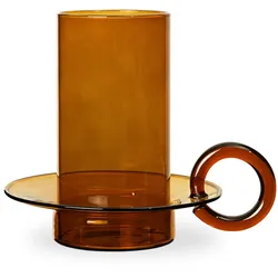 Ferm Living - Luce Kerzenhalter Glas, amber