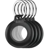 Belkin Secure Holder mit Schlüsselanhänger für AirTag schwarz 4er Set