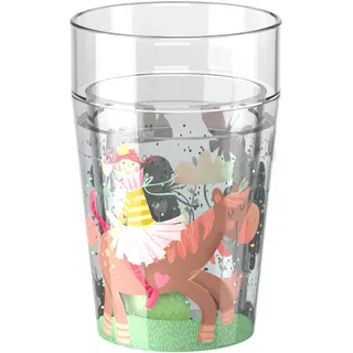 HABA Glitzerbecher, Prinzessin & Pferd Motiv 1