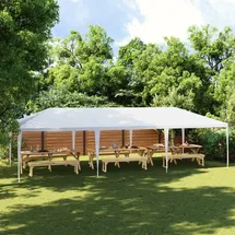 vidaXL Partezelt 4 x 9 m Weiß