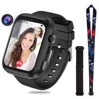 OKYUK 4G Smartwatch Kinder mit Telefon und GPS, Videoanrufe/Voice Chat/SOS/Schulmodus/SMS/Wecker, Kinder Smartwatch mit Schrittzähler Schlafen, Geschenk für Mädchen Junge (T45 Schwarz)