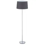 Relaxdays Stehlampe mit Stoffschirm 40x148,5x40 cm Grau/Silber
