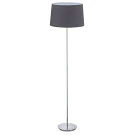 Relaxdays Stehlampe mit Stoffschirm 40x148,5x40 cm Grau/Silber