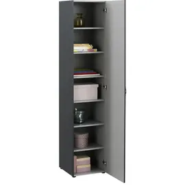Sconto Schrank 1-trg. Multischrank-System ¦ grau ¦ Maße cm B: 40 H: 185 T: 40.0