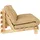 Karup Roots Schlafcouch Baumwolle 2,5-Sitzer Wheat Beige