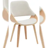 CLP Esszimmerstuhl Vangale natura/creme/Stoff