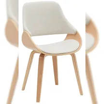 CLP Esszimmerstuhl Vangale natura/creme/Stoff