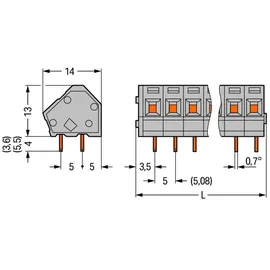 WAGO GmbH &amp; Co. KG Leiterplattenklemme 236-407