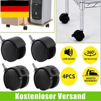 4 Stück Paket Möbelrolle 40mm Hartbodenrollen Möbelrad Lenkrolle Ersatz Rolle