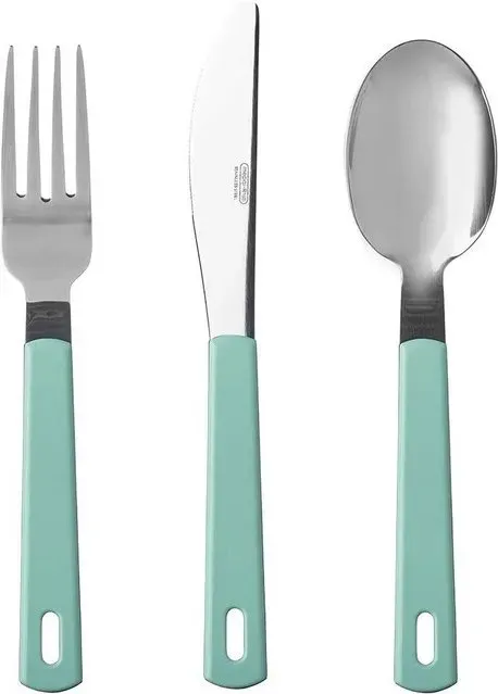 Mepal 3-teiliges Besteck-Set, Kunststoff, Nordisches Grün