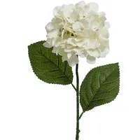 Decoris Kunstblumen Hortensie 66cm künstliche Seidenblumen Dekoblumen Blumendeko Weiß