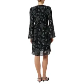 Comma, Kleid Blusenkleid Schwarz 34