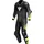 Dainese Misano 3 D-air S26, Lederkombi 1tlg. perforiert - Schwarz/Dunkelgrau/Neon-Gelb - 52