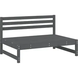 vidaXL 6-tlg. Garten-Lounge-Set Grau Massivholz Kiefer