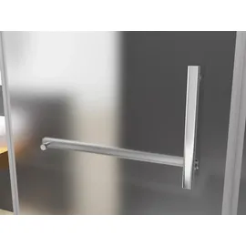 BuyLando.Shop Clara 120x90x195 cm Eckdusche Duschkabine Satiniert Seiteneinstieg & Duschtasse - Buylando