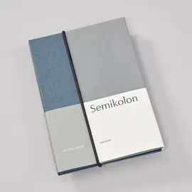 Semikolon Leporello Natural Affair Fotoalbum blau-grau