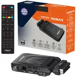 Humax - Terrestrischer DVB-T2 HD-2023T2 Digimax Nano Digital-Decoder mit 2in1 Fernbedienung zur Steuerung des Fernsehers