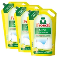 Frosch Voll-Waschmittel Citrus 1,8L mit weiss Kraft Formel (3er Pack)