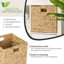 HMF Aufbewahrungskorb 32 x 34,5 x 32 cm 4-tlg. beige