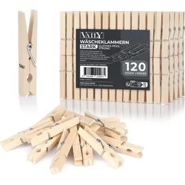 Vaily Wäscheklammern aus Holz 120 Stück