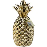 Relaxdays Spardose, Ananas, gold