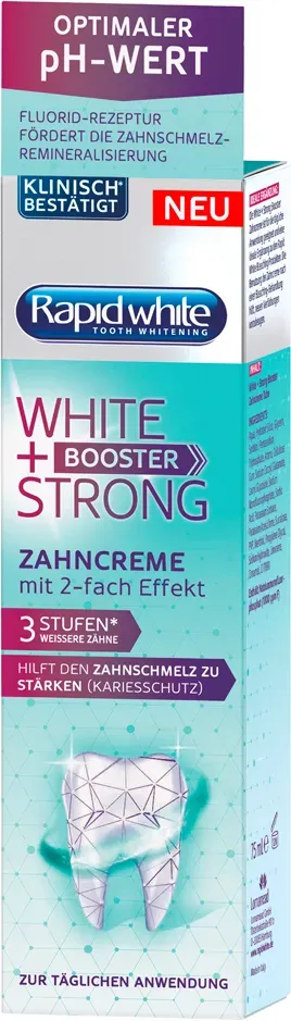 Rapid White White + Strong Booster Zahncreme 75 ml