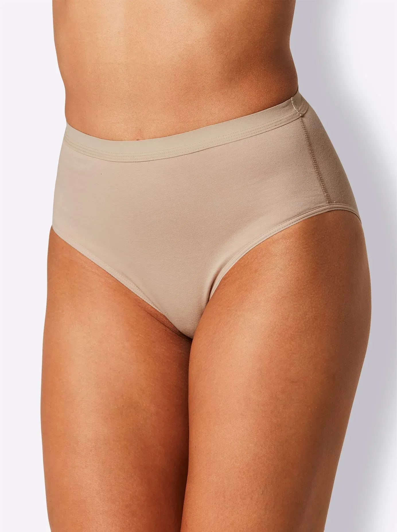Formslip CONTA, Damen, Gr. 50, 2 Stk., beige (elfenbein), 95% Baumwolle, 5% Elasthan, Unterhosen Formslip