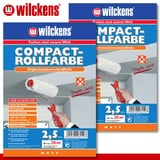 Wilckens 2 x 2,5 l Compact Rollfarbe Weiß Dispersionsfarbe Wandfarbe Innen