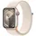 Apple Watch Series 9 GPS + Cellular 41 mm Aluminiumgehäuse silber, Sport Loop polarstern One Size