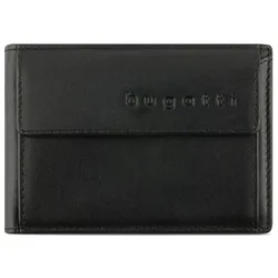 bugatti Super Slim Geldbörse RFID Schutz Leder 10 cm schwarz