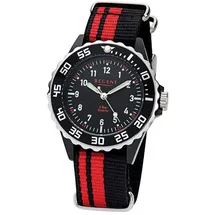 REGENT F-1124 33mm Textil schwarz rot