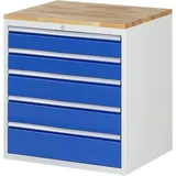 Rau Schubladenschrank Buche-Top und 5 x Schubl.-XL 2x120 2x150 1x180mm