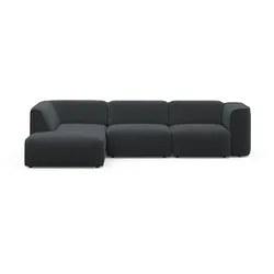 Ecksofa RAUM.ID "Merid jederzeit durch Module erweiterbar L-Form", grau (anthrazit), B:295cm H:70cm T:162cm, 100% Polyester, Sofas, als Modul oder separat verwendbar, für individuelle Zusammenstellung, Topseller