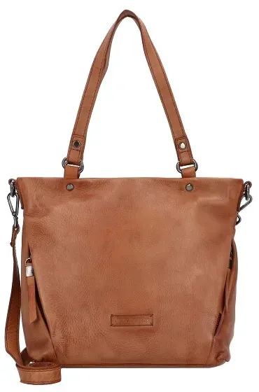 Jack Kinsky Nelson 3 Schultertasche Leder 26 cm  braun