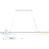 LECOM LED Panel mit Balderin inkl. Farbwechel warmweiss - Hänge-LED-Panel, 1200 x 200, UGR 19, 4000 K, 32 W, 3600 lm