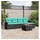 vidaXL Gartensofa-Set 6-tlg. Loungesofa schwarz