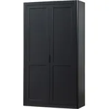Woood GUNNAR Mehrzweckschrank 120 x 48 x 217 schwarz