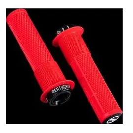DMR Brendog Death Grip 2 Lenkergriffe Lock-On mit Flansch 135 mm rot
