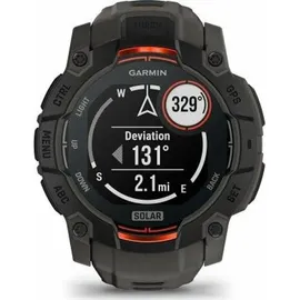 Garmin Instinct 3 Solar 50 mm Schwarz / Kohle