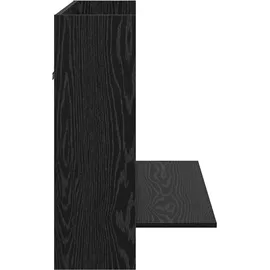 vidaXL Wand-Schreibtisch Schwarz Eiche 105x48x75 cm Holzwerkstoff