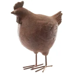 Gartenhenne 32 cm - Braun Rund Harz Amadeus 29.69x16.8 cm