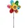 Relaxdays Windrad Blume, dekorativer Blumenstecker, Gartendeko für Balkon oder Terrasse, Hbt 74,5 x 37,5 x 14 cm, bunt