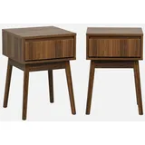 sweeek - 2er-Set Nachttische mit einer Schublade