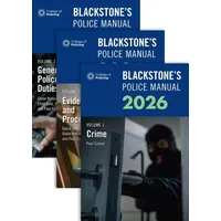 Oxford University Press Blackstone's Police Manuals 2026 Three Volume