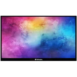 Verbatim Monitor tragbar 15,6" Full HD 1080p Metallgehäuse schwarz